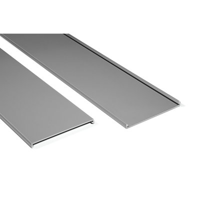 Tampas de calha HelaDuct HTWD-PCOVM, 25 mm x 2 m, cinzento, 50 m