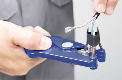 Alicate de três pontas para mangas e passa-fios, K, S, SS