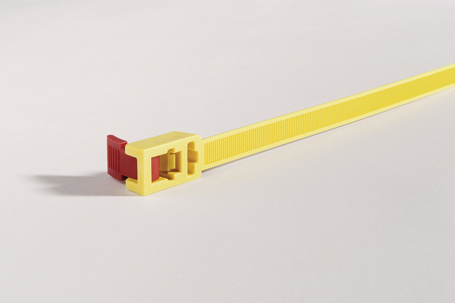 Abraçadeiras com Mecanismo de Abertura Rápida Speedy Click 752x13, amarelo – Imagem 2 de 12