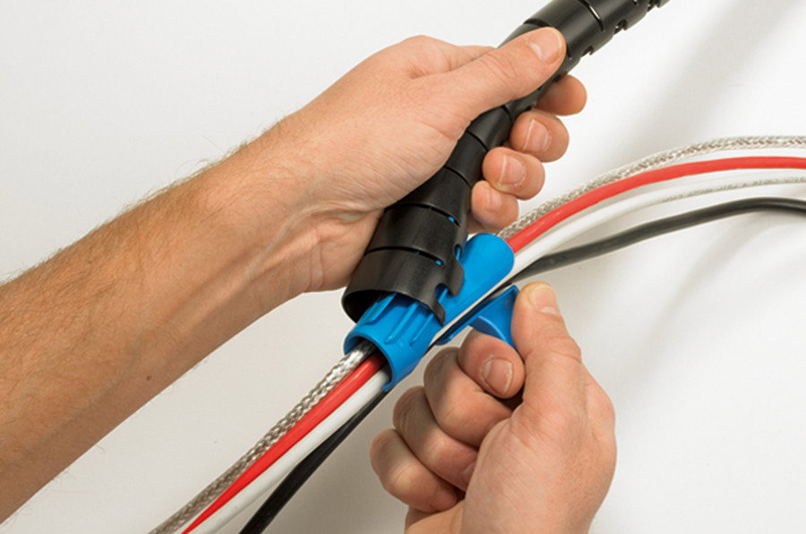 Organizador de Cabos Helawrap, 23 - 27 mm, PP, preto, 25 m + ferramenta de aplicação – Imagem 5 de 11