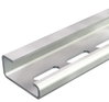 Calha DIN perfurada 2000x32x15 Aço eletrogalvanizado, passivado transparente