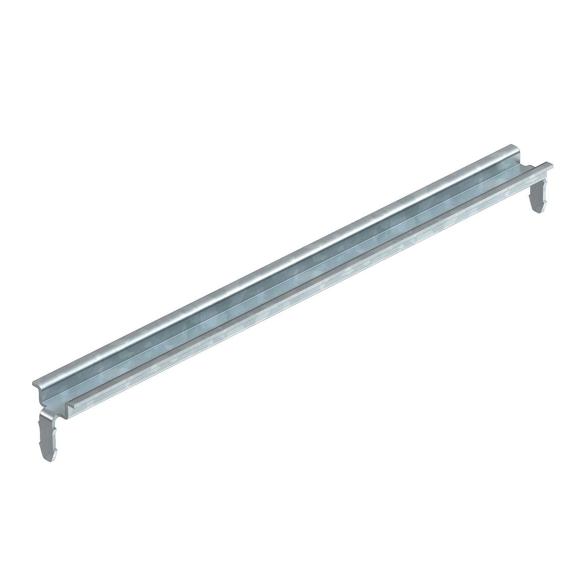 Calha DIN para fixação de borne de terra 99x15x7,4 Aço eletrogalvanizado, passivado transparente