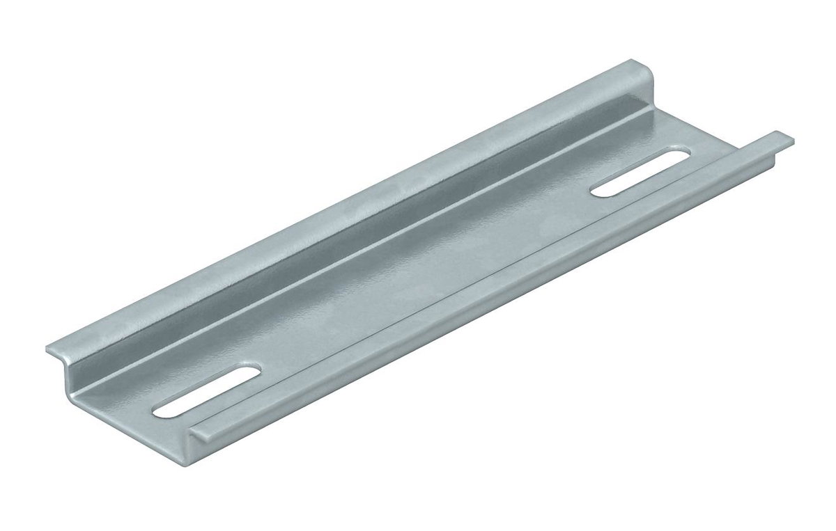 Calha DIN em comprimentos extra p/ T-Box 89x35x7,5 Aço galvanizado pelo método Sendzimir