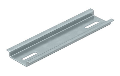 Calha DIN em comprimentos extra p/ T-Box 248x35x7,5 Aço galvanizado pelo método Sendzimir