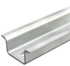 Calha DIN perfurada, espessura 1,5mm 2000x35x15 Aço eletrogalvanizado, passivado transparente