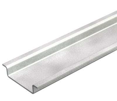 Calha DIN não perfurada 2000x35x7,5 Aço galvanizado pelo método Sendzimir
