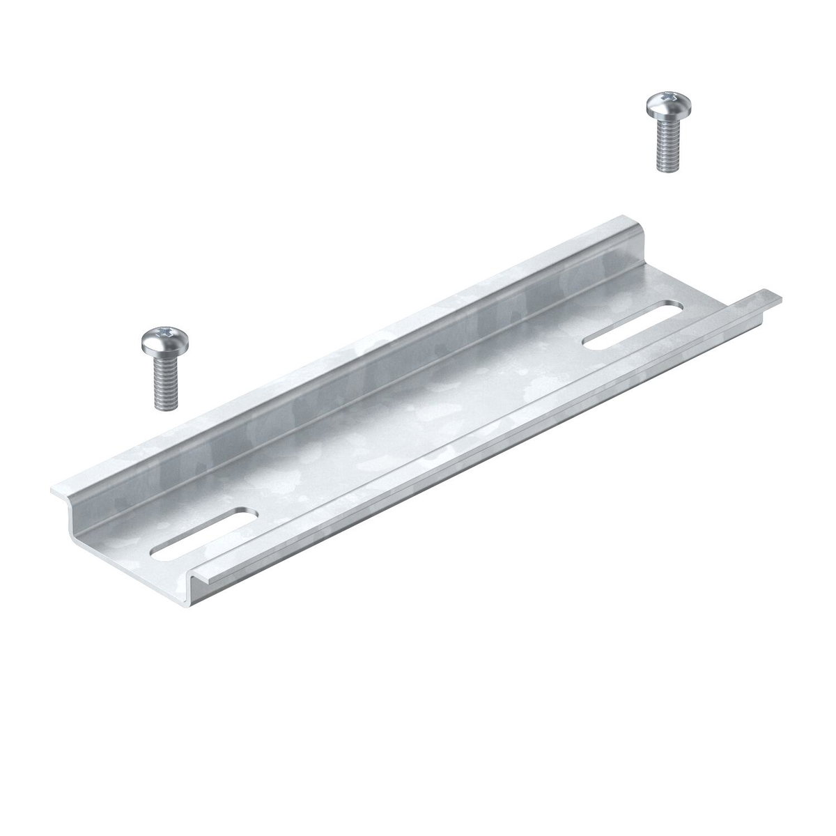 Top hat rail with fastening screws 119x35x7,5