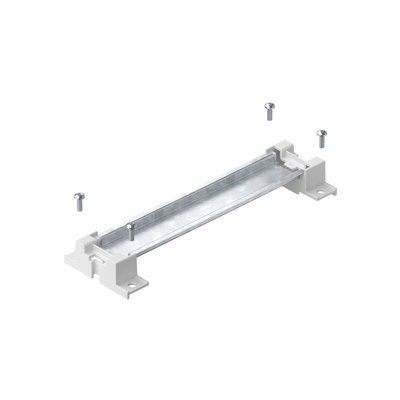 Top hat rail with support and screws 156x35x7,5