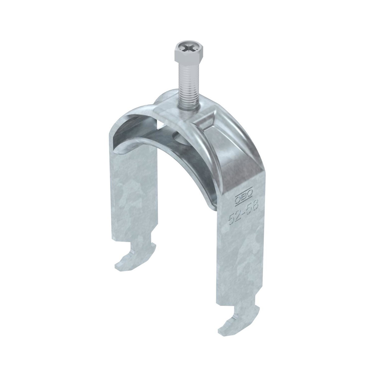 Abraçadeira BBS 2056 52-58mm Aço Galvanizado por imersão a quente após maquinação