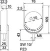 Abraçadeira BBS 2056 64-70mm Aço Galvanizado por imersão a quente após maquinação