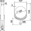 Abraçadeira BBS 2056 90-100mm Aço Galvanizado por imersão a quente após maquinação