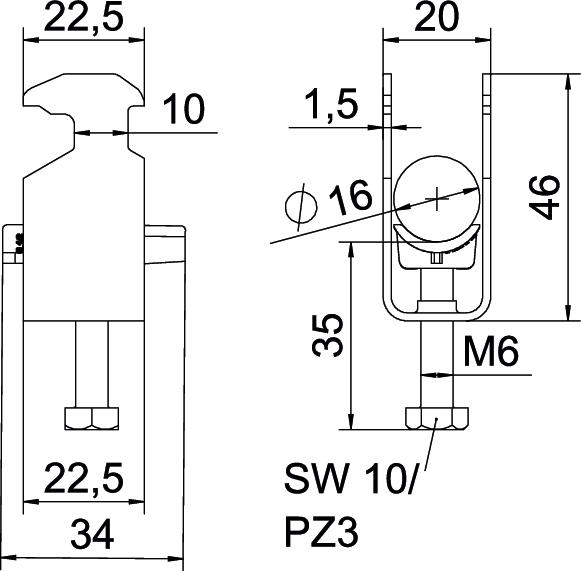 Abraçadeira BBS 2056 12-16mm Aço inoxidável, livre de ferrugem A2 1.4301 brilhante, pós-tratamento – Imagem 2 de 2