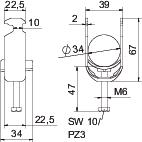 Abraçadeira BBS 2056 28-34mm Aço inoxidável, livre de ferrugem A2 1.4301 brilhante, pós-tratamento – Imagem 2 de 2