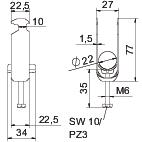 Abraçadeira BBS 2056 dupla 16-22mm Alumínio – Imagem 2 de 2