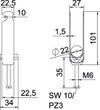 Abraçadeira BBS 2056 tripla 16-22mm Alumínio