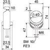 Abraçadeira BBS 2056 34-40mm Alumínio