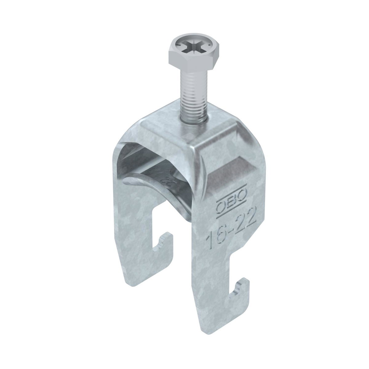 Abraçadeira BBS 2056 16-22mm Aço Galvanizado por imersão a quente após maquinação