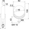 Abraçadeira BBS 2056 70-76mm Aço Galvanizado por imersão a quente após maquinação
