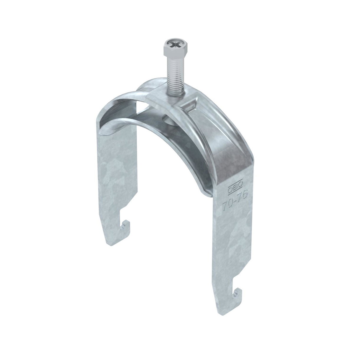 Abraçadeira BBS 2056 70-76mm Aço Galvanizado por imersão a quente após maquinação