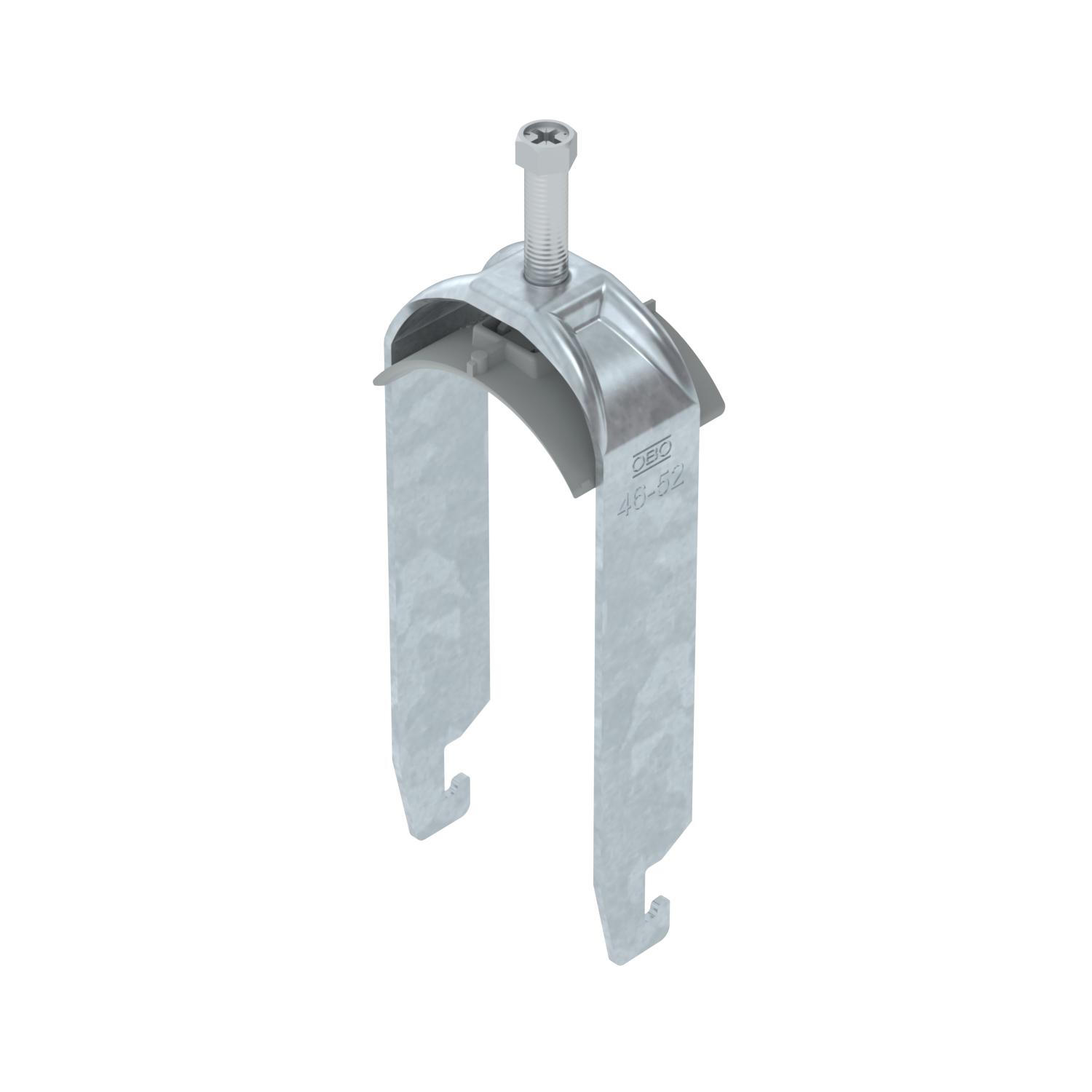 Abraçadeira BBS 2056 dupla 52-58mm Aço Galvanizado por imersão a quente após maquinação