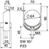 Abraçadeira BBS 2056 58-64mm Aço Galvanizado por imersão a quente após maquinação