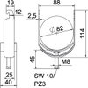 Abraçadeira BBS 2056 76-82mm Aço Galvanizado por imersão a quente após maquinação
