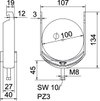 Abraçadeira BBS 2056 90-100mm Aço Galvanizado por imersão a quente após maquinação