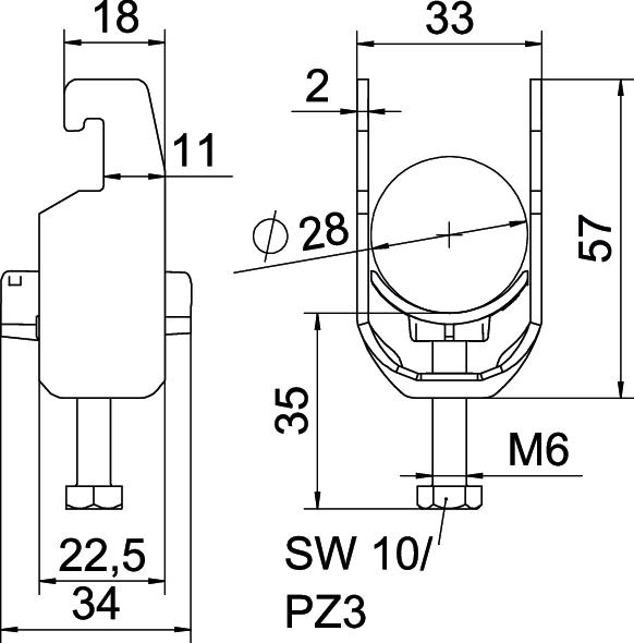 Abraçadeira BBS 2056 22-28mm Alumínio – Imagem 2 de 2