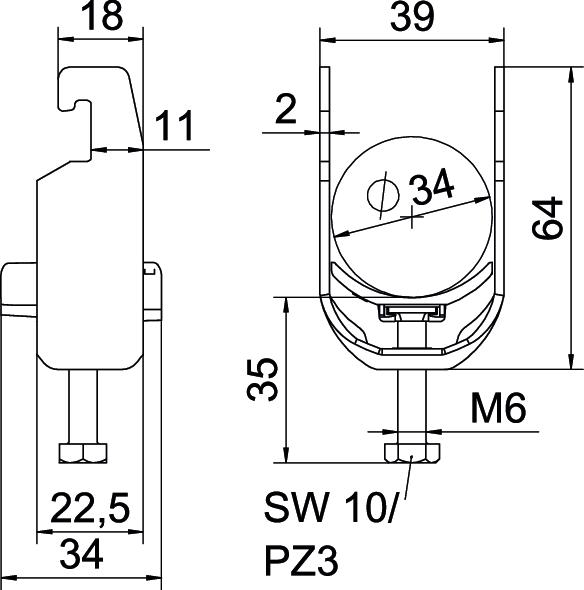 Abraçadeira BBS 2056 28-34mm Alumínio – Imagem 2 de 2