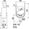 Abraçadeira BBS 2056 34-40mm Alumínio