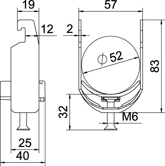 Abraçadeira BBS 2056 46-52mm Alumínio – Imagem 2 de 2