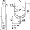 Abraçadeira BBS 2056 58-64mm Alumínio
