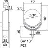 Abraçadeira BBS 2056 64-70mm Alumínio