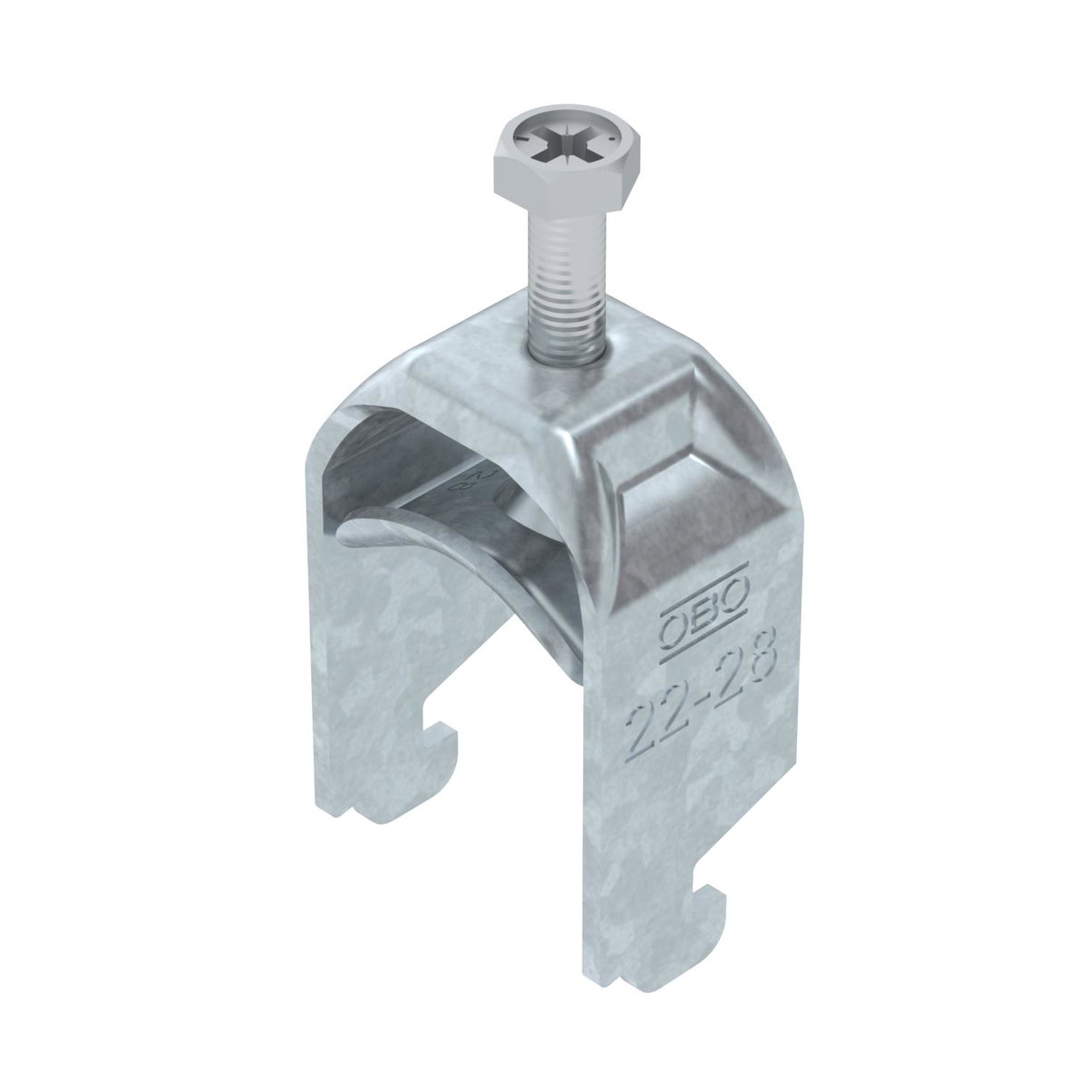 Abraçadeira BBS 2056 22-28mm Aço Galvanizado por imersão a quente após maquinação