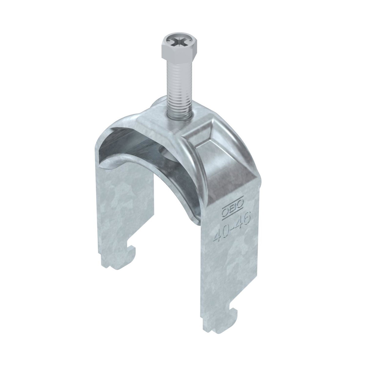 Abraçadeira BBS 2056 40-46mm Aço Galvanizado por imersão a quente após maquinação