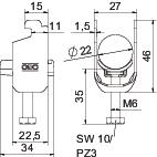 Abraçadeira BBS 2056 16-22mm Aço Galvanizado por imersão a quente após maquinação – Imagem 2 de 2