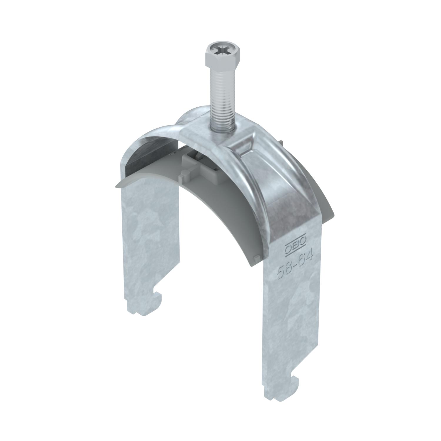 Abraçadeira BBS 2056 58-64mm Aço Galvanizado por imersão a quente após maquinação