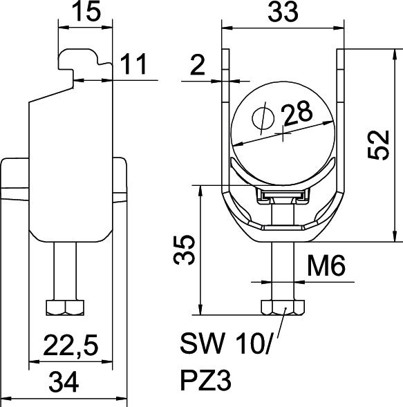 Abraçadeira BBS 2056 22-28mm Alumínio – Imagem 2 de 2