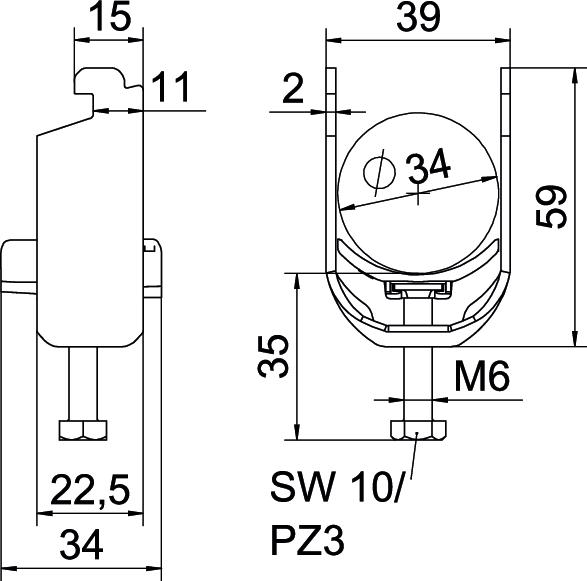 Abraçadeira BBS 2056 28-34mm Alumínio – Imagem 2 de 2