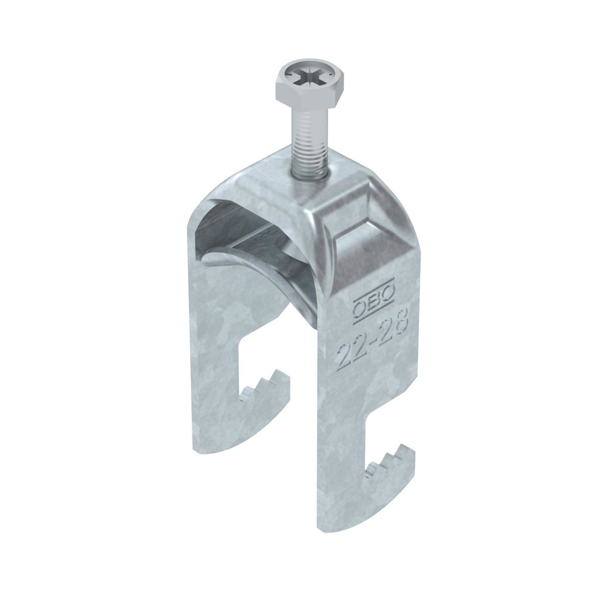 Abraçadeira BBS 2056 22-28mm Aço Galvanizado por imersão a quente após maquinação