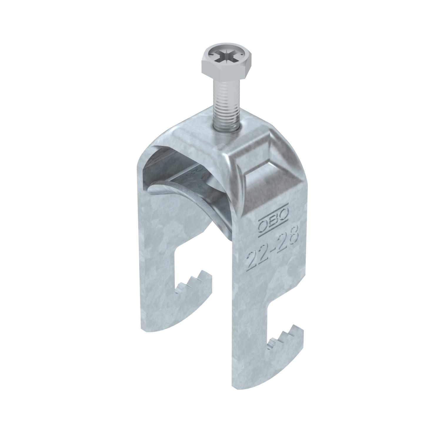 Abraçadeira BBS 2056 22-28mm Aço Galvanizado por imersão a quente após maquinação