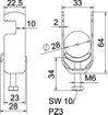 Abraçadeira BBS 2056 22-28mm Aço inoxidável, livre de ferrugem A2 1.4301 brilhante, pós-tratamento