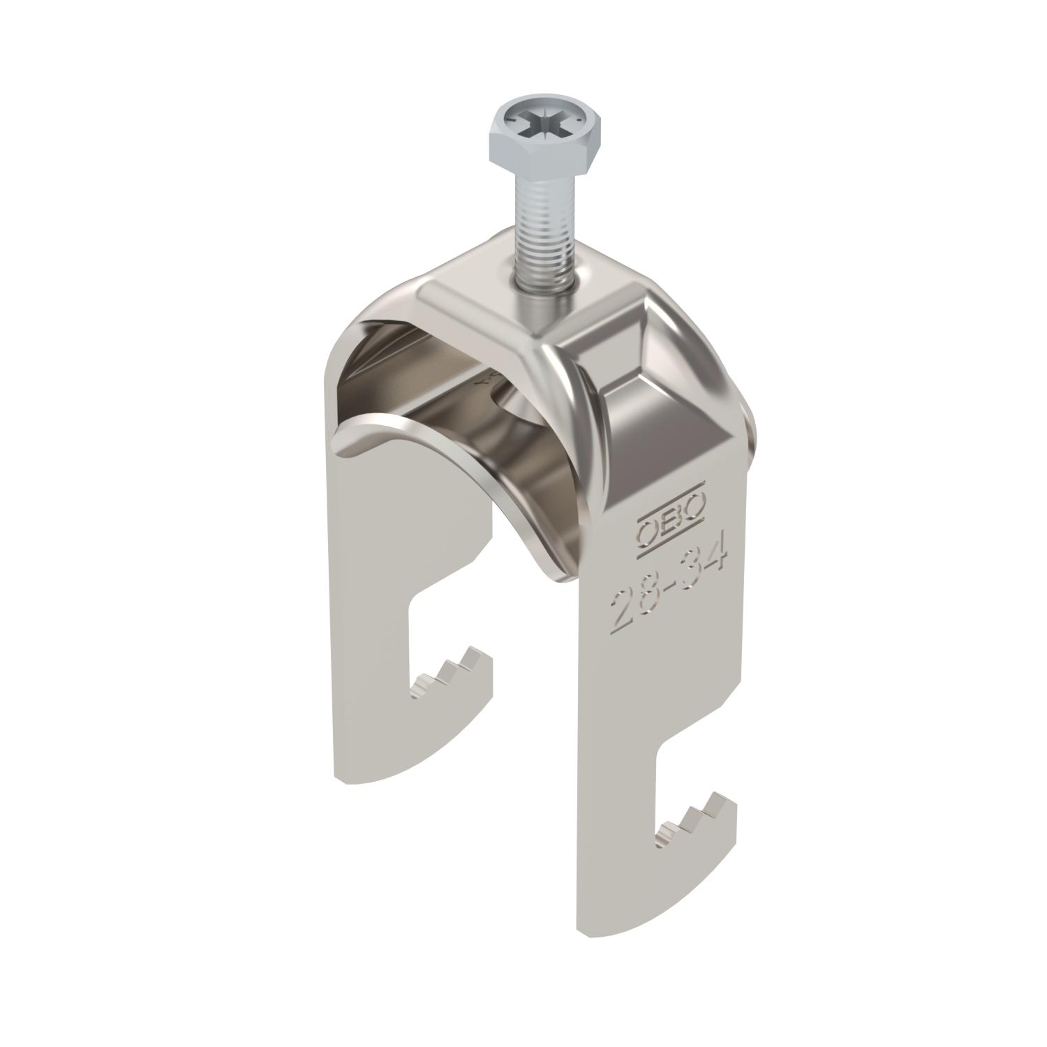 Abraçadeira BBS 2056 28-34mm Aço inoxidável, livre de ferrugem A2 1.4301 brilhante, pós-tratamento