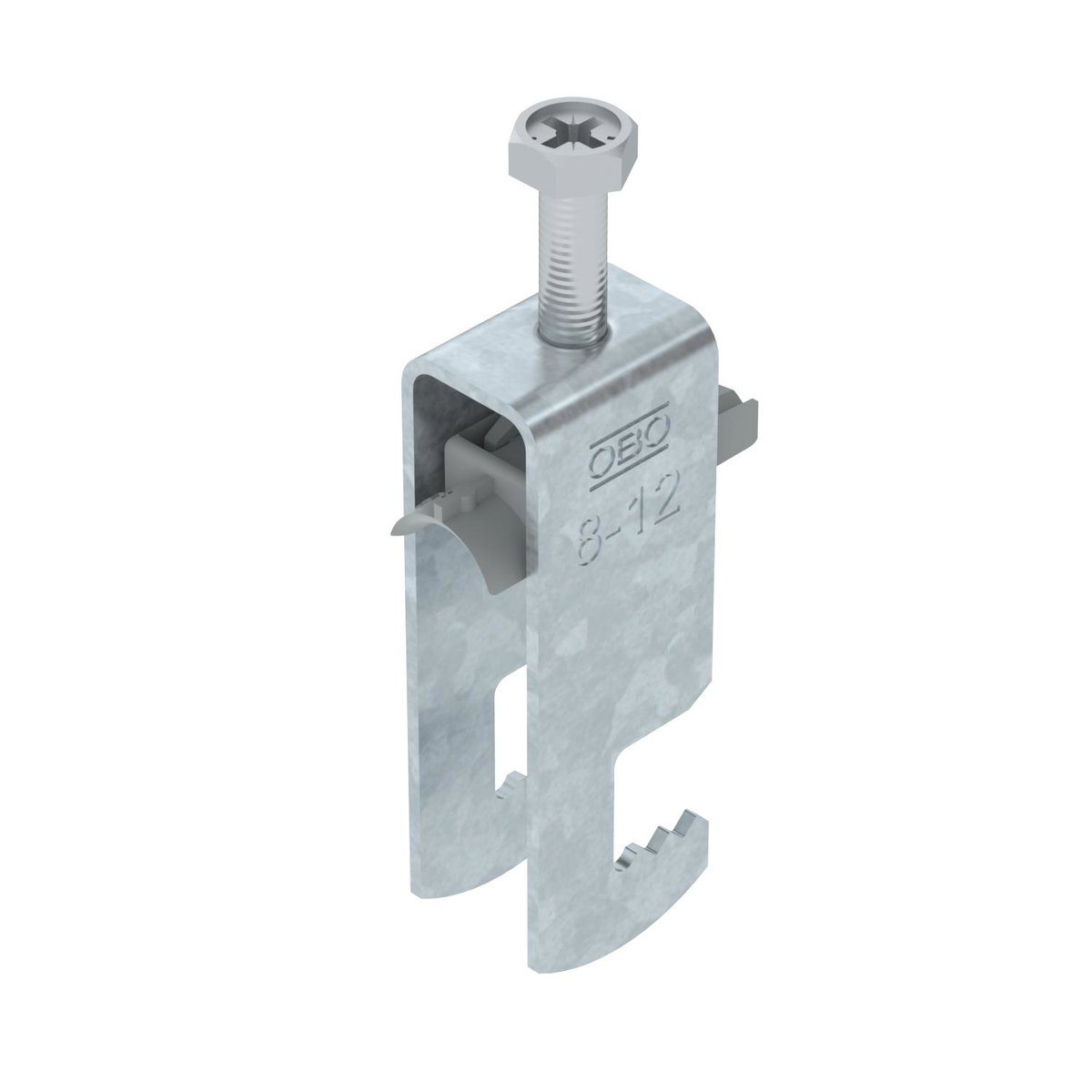 Abraçadeira BBS 2056 dupla 08-12mm Aço Galvanizado por imersão a quente após maquinação