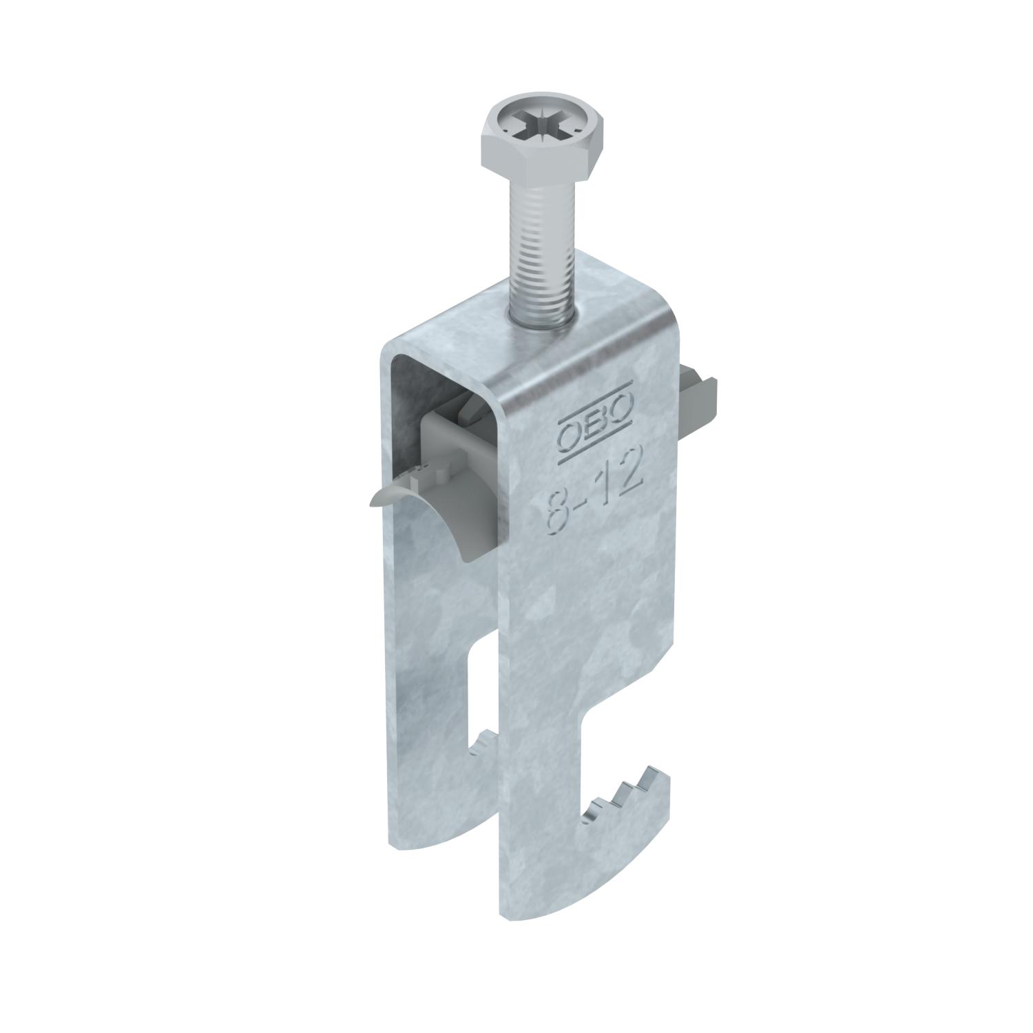 Abraçadeira BBS 2056 dupla 08-12mm Aço Galvanizado por imersão a quente após maquinação