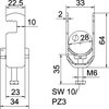 Abraçadeira BBS 2056 22-28mm Aço Galvanizado por imersão a quente após maquinação