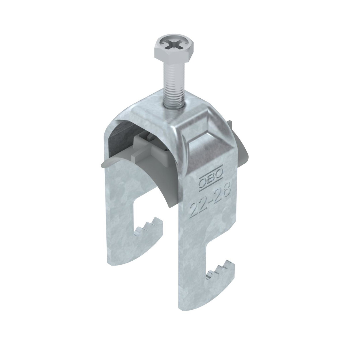 Abraçadeira BBS 2056 22-28mm Aço Galvanizado por imersão a quente após maquinação