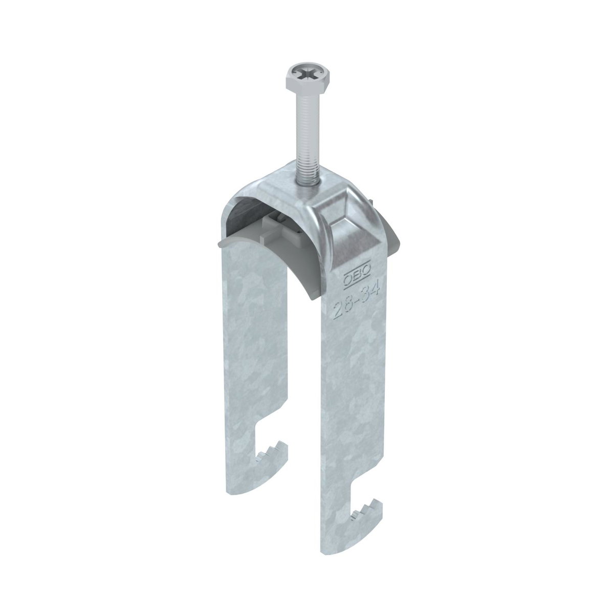 Abraçadeira BBS 2056 dupla 28-34mm Aço Galvanizado por imersão a quente após maquinação