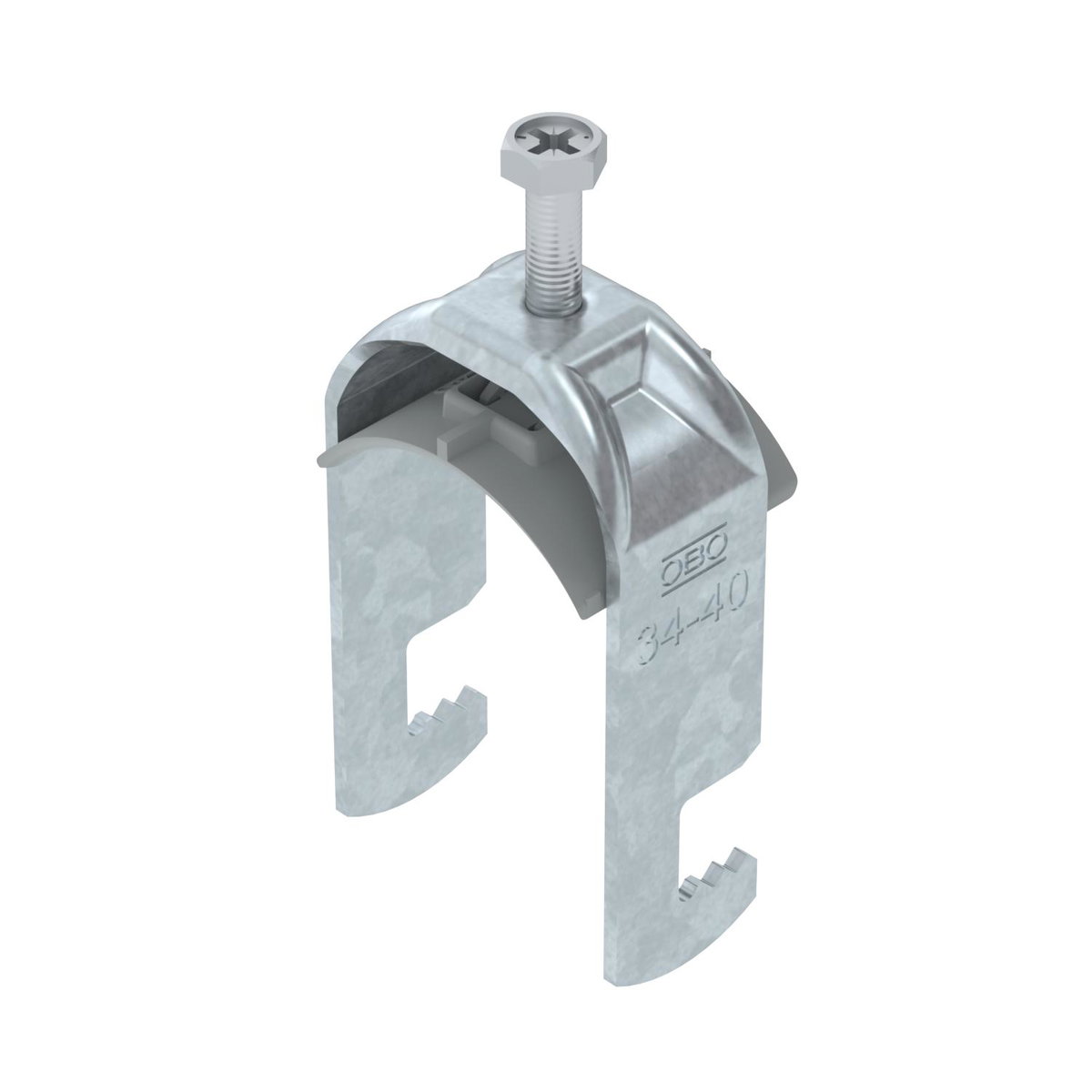 Abraçadeira BBS 2056 34-40mm Aço Galvanizado por imersão a quente após maquinação