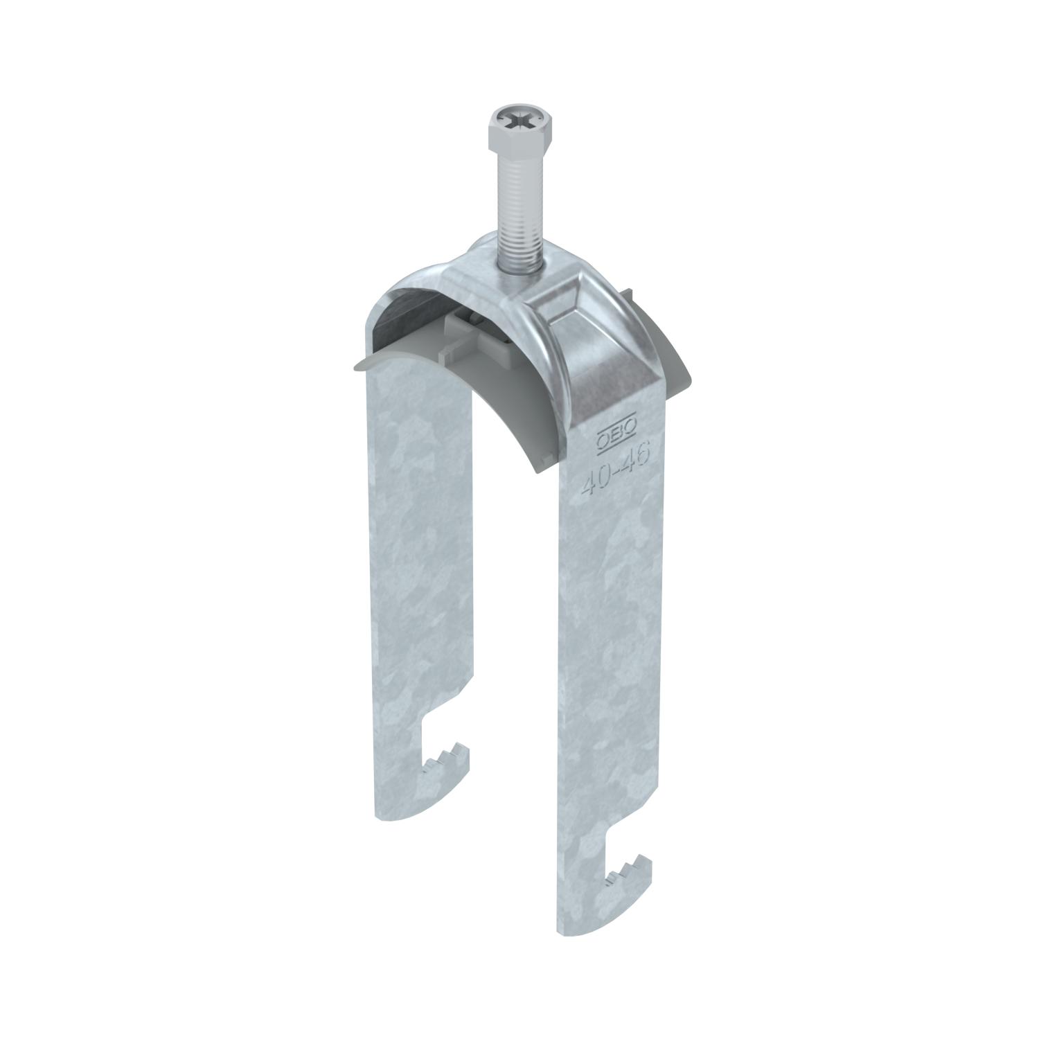 Abraçadeira BBS 2056 dupla 40-46mm Aço Galvanizado por imersão a quente após maquinação